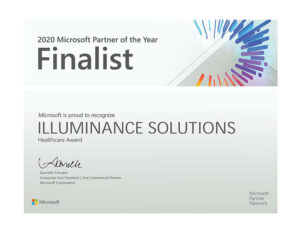 Healthcare Finalist Partner of the Year Award 2020 illuminance Solutions