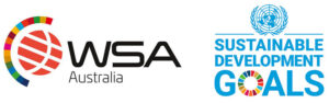UN SDG logo and WSA logo combined