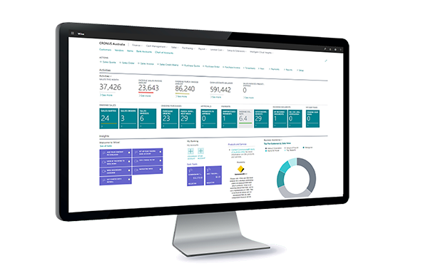 illuminance Solutions Wiise dashboard capture ERP and accounting software