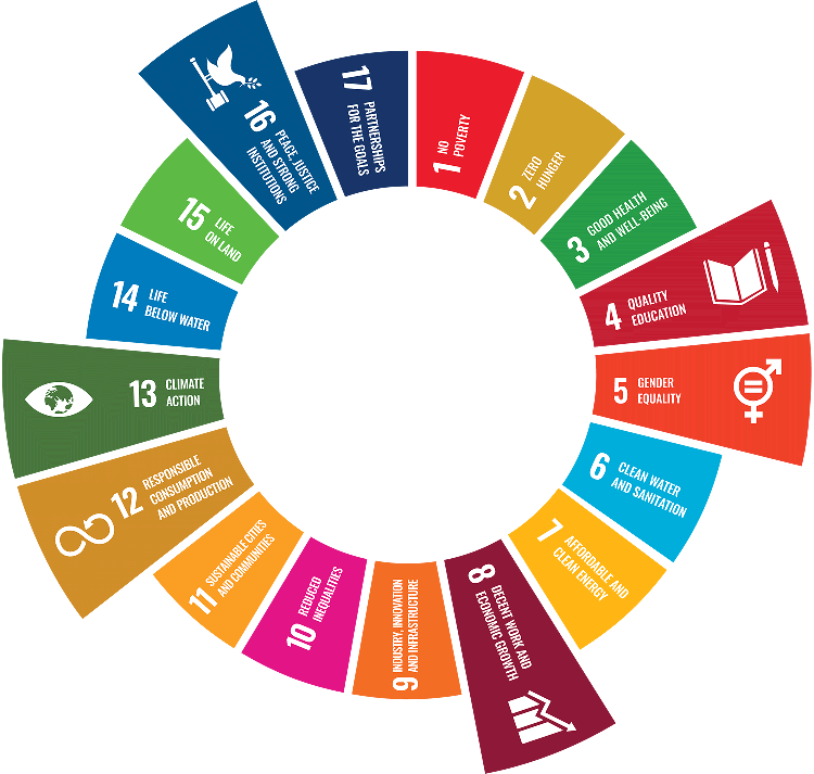 United Nations sustainable goals graphic